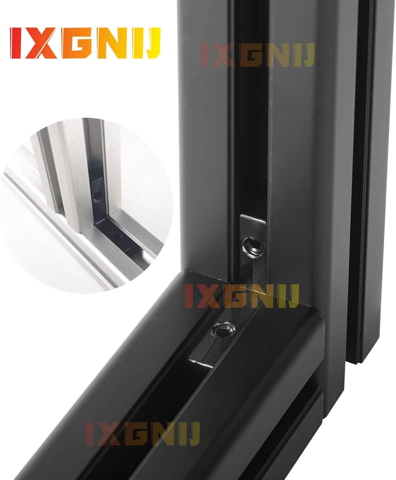 IXGNIJ 10PCS 4040 Corner Bracket L-Shape Interior Inside Connector for 4040 Aluminum Extrusion Accessories Black(10 LEB) - Image 5